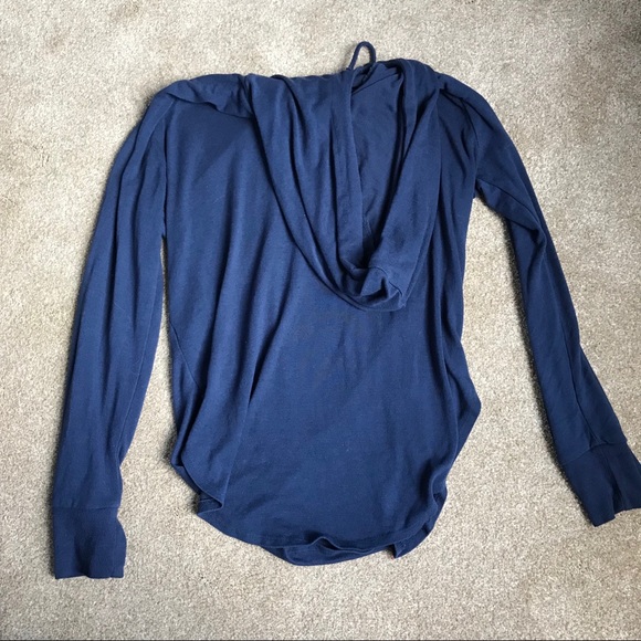 Pacsun Nollie dark blue light weight hoodie - Picture 2 of 4